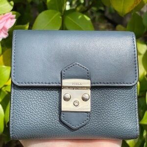 Furla Metropolis Wallet in Ardesia w/ Dust Bag and Box
